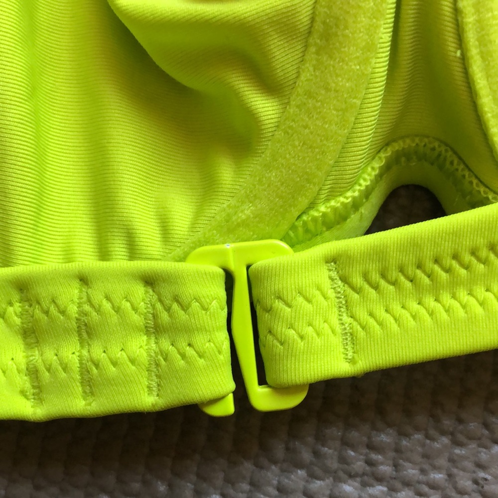 NWOT Aerie Underwire Neon Green /Navy blue straps Bikini Top S 32-34 B/C cups - Picture 5 of 7